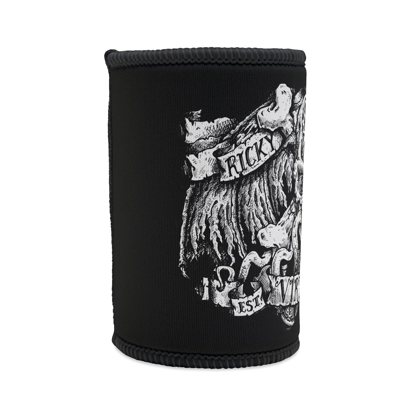 RICKY REMBRANDT SKULL LOGO - STUBBY COOLER